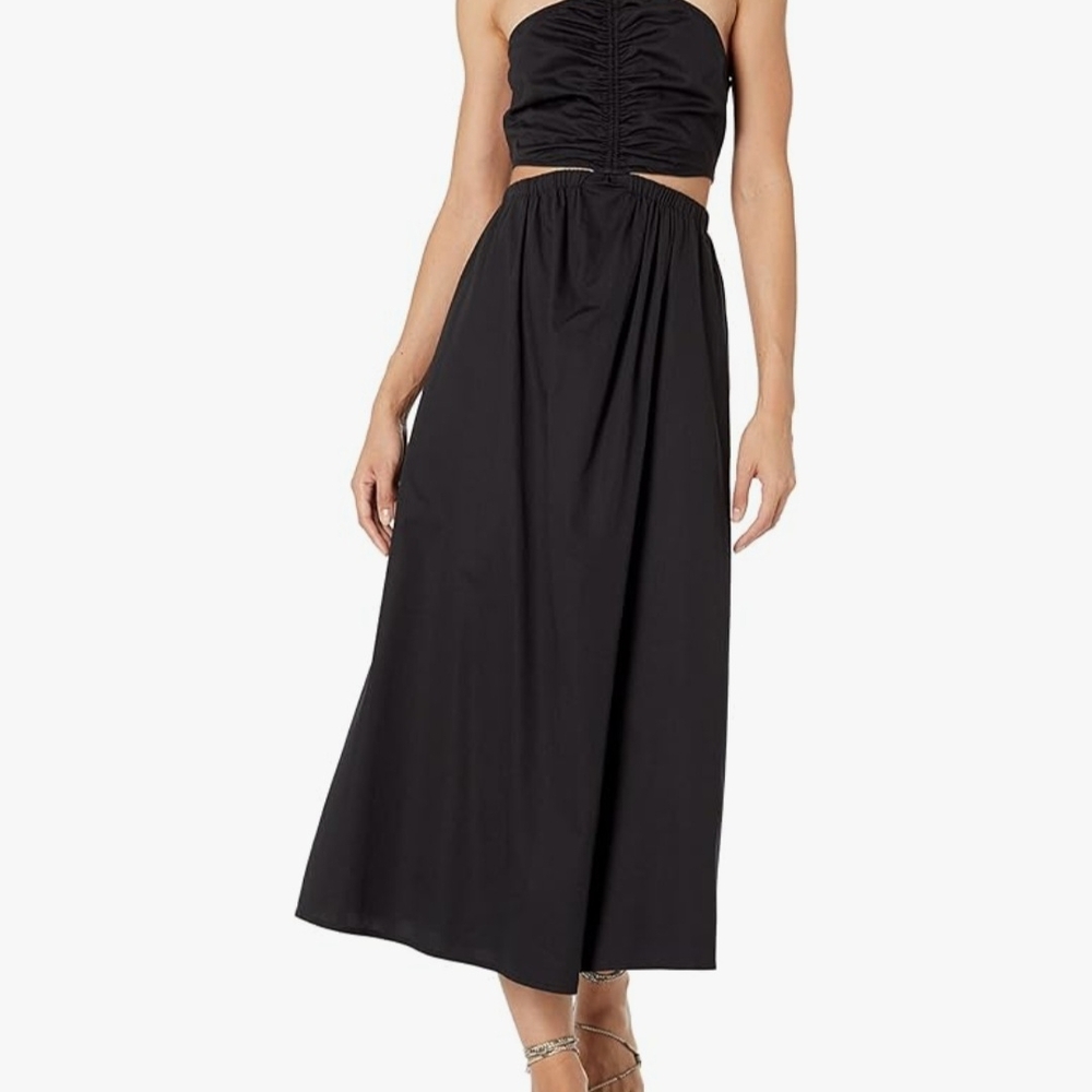 Elegant Black Midi Dress